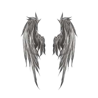 Flying Wings Of Angel Design Water Transfer Temporary Tattoo(fake Tattoo) Stickers NO.10886
